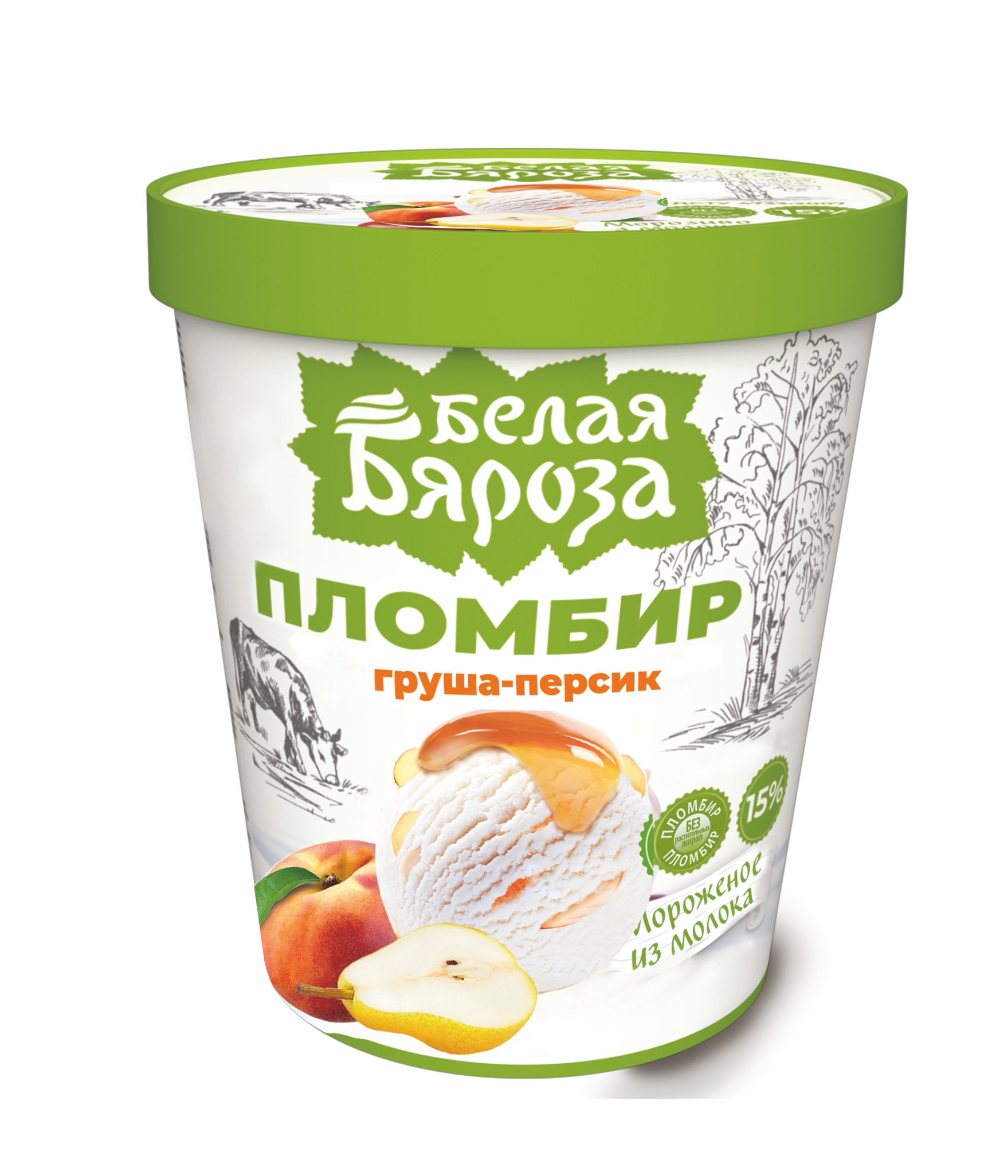 Ведро Груша-Персик 555г