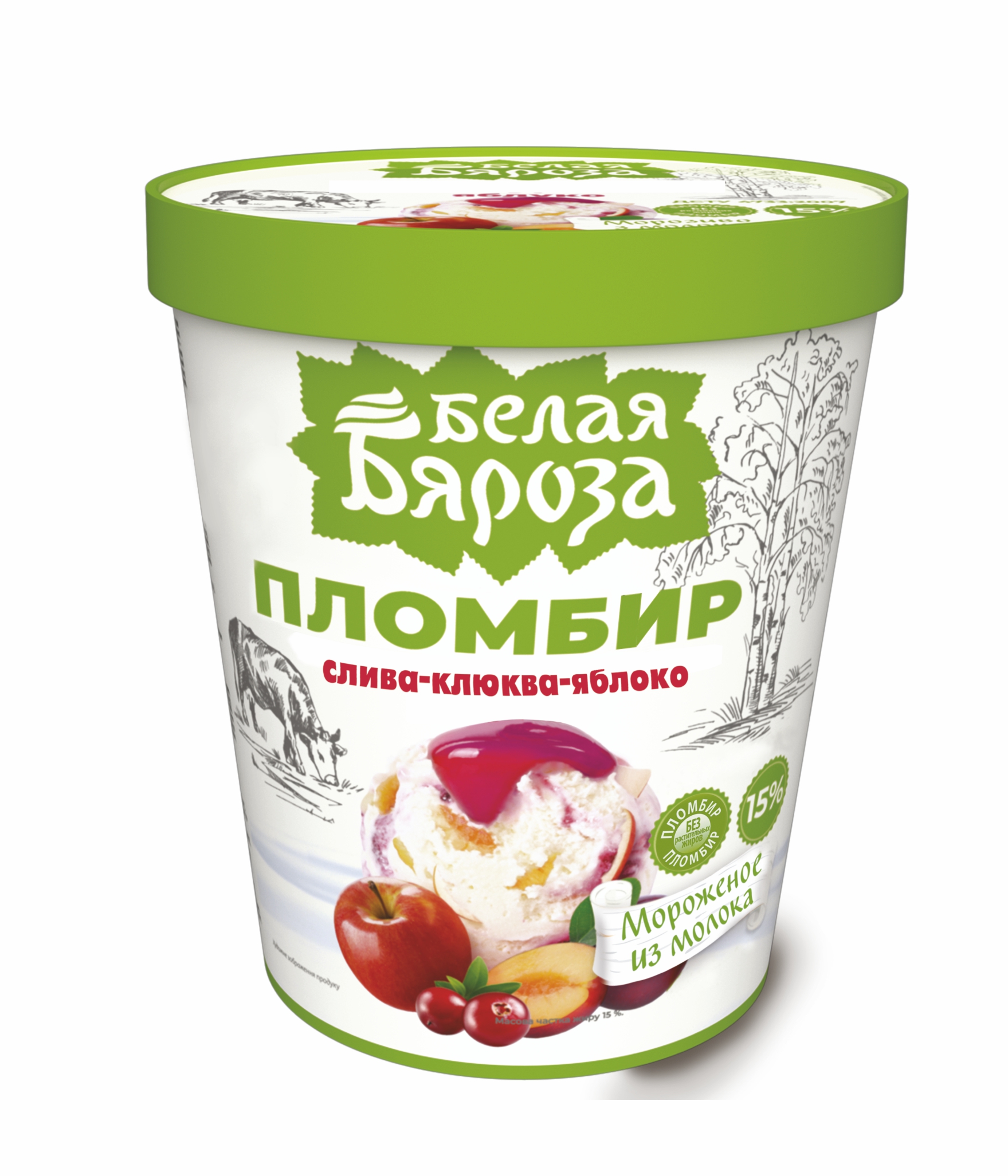 Ведро Слива-Клюква-Яблоко 555г